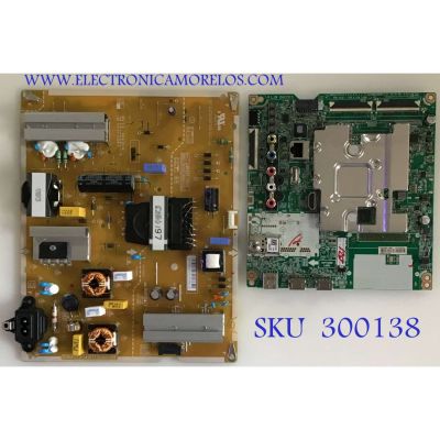 KIT DE TARJETAS PARA TV LG 4K·UHD·HDR SMART TV / MAIN EBT66098801 / EAX68253604 / EAX68253605 / 66098801 / FUENTE EAY65228701 / EAX68284201 / LGP65T-19U1 / 3PCR02473A / 65228701 / PANEL NC650DQG-AAHX1 / MODELO 65UM7300PUA / 65UM7300PUA.BUSYDKR